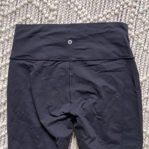 lululemon black leggings high rise size 10